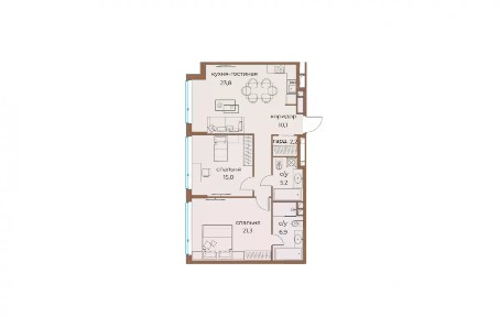 Продается 2-комн. квартира, 85 м²