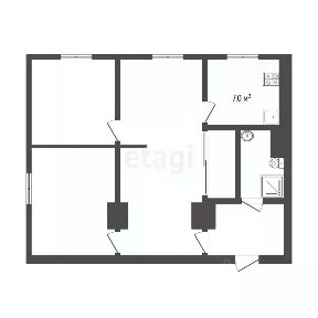 Продается 2-комн. квартира, 63 м²