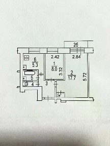 Продается 2-комн. квартира, 39,3 м²