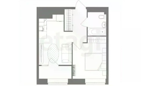 Продается 1-комн. квартира, 40,4 м²