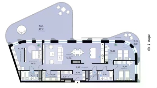 Продается 3-комн. квартира, 242 м²