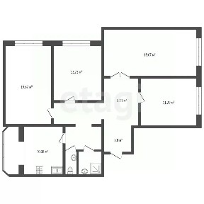 Продается 4-комн. квартира, 99 м²