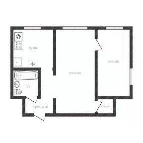 Продается 2-комн. квартира, 41,2 м²