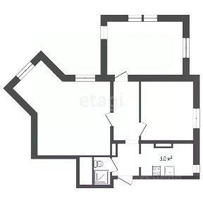 Продается 3-комн. квартира, 57,9 м²