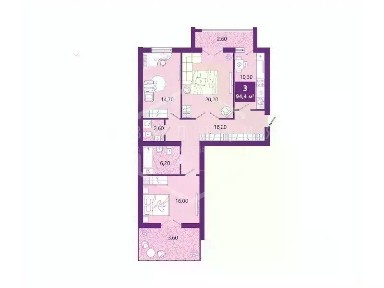 Продается 3-комн. квартира, 88,2 м²