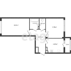Продается 2-комн. квартира, 71 м²