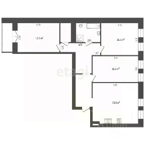 Продается 2-комн. квартира, 102,3 м²