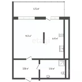 Продается студия, 24,1 м²