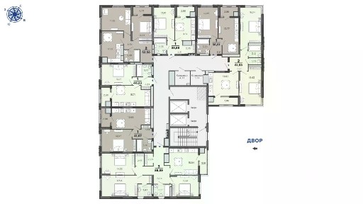 Продается 2-комн. квартира, 61,59 м²