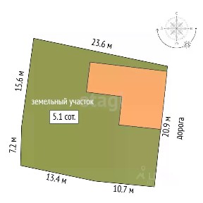 Продается 1-этажный дом, 76,8 м²