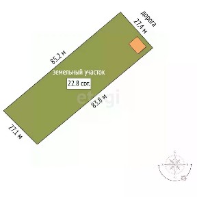 Продается 1-этажный дом, 25,4 м²