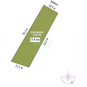 Продается 1-этажный дом, 48,2 м²