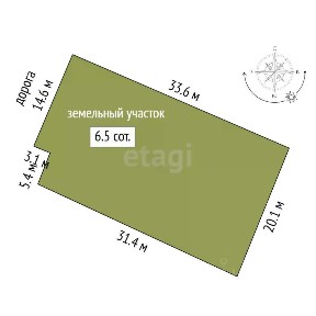 Продается 1-этажный дом, 35,3 м²