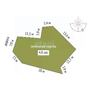 Продается 1-этажный дом, 21 м²
