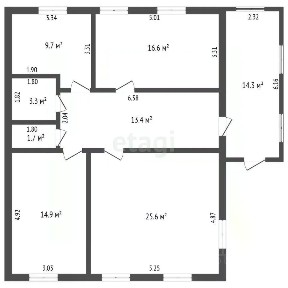 Продается 1-этажный дом, 99,5 м²