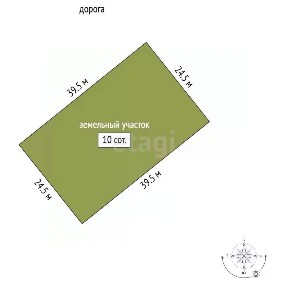 Продается участок, 10 сот.
