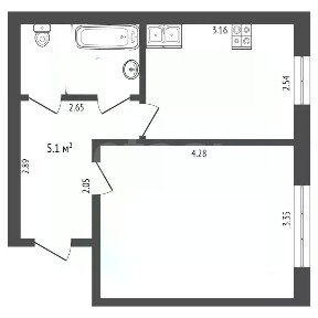 Продается 1-комн. квартира, 32,5 м²