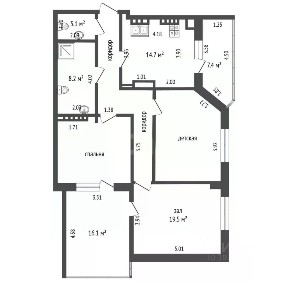 Продается 3-комн. квартира, 117,7 м²