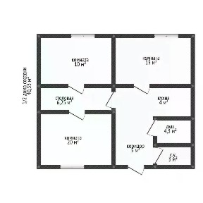 Продается 1/2 квартиры, 106,1/43/4 м²
