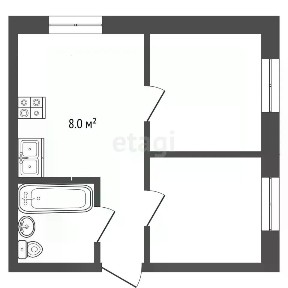 Продается 2-комн. квартира, 46 м²