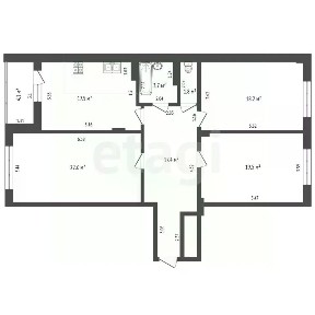 Продается 3-комн. квартира, 100,7 м²