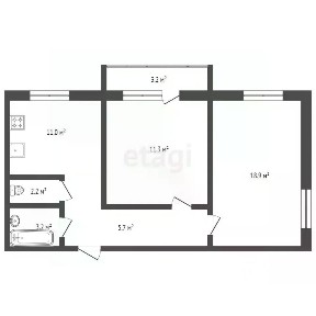Продается 2-комн. квартира, 42 м²