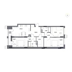 Продается 3-комн. квартира, 104,62 м²