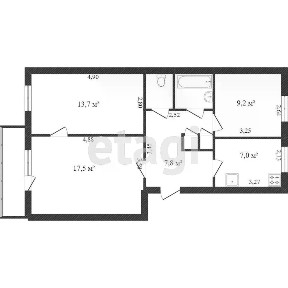 Продается 3-комн. квартира, 57,1 м²