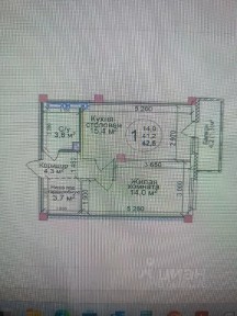 Сдается 2-комн. квартира, 40,9 м²