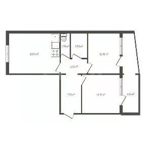 Продается 3-комн. квартира, 64,8 м²