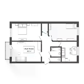 Продается 3-комн. квартира, 61 м²