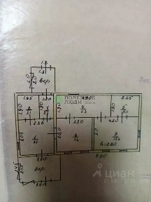 Продается 1-этажный дом, 50,6 м²