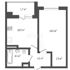 Продается 1-комн. квартира, 38 м²