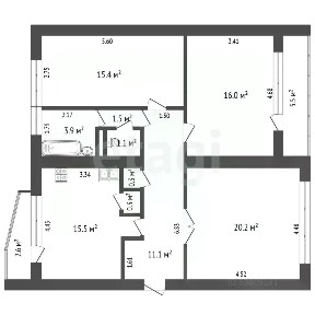 Продается 3-комн. квартира, 92,8 м²