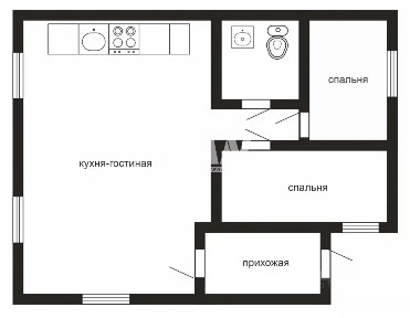 Продается 1-этажный дом, 80 м²