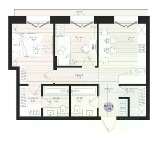 Продается 2-комн. квартира, 59,18 м²