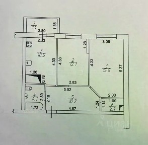 Продается 2-комн. квартира, 55,9 м²