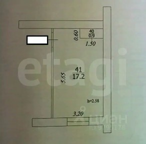 Продается студия, 18,1 м²