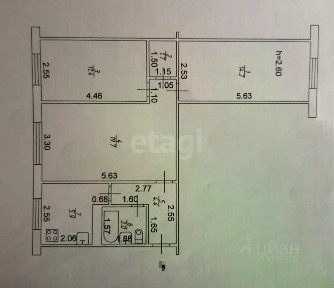 Продается 3-комн. квартира, 60,3 м²