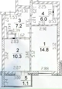 Продается 1-комн. квартира, 38,3 м²