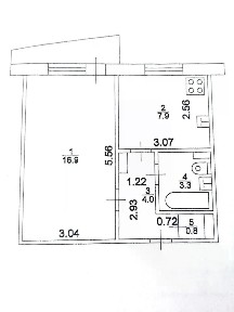 Продается 1-комн. квартира, 32,9 м²