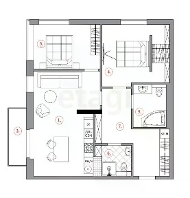 Продается 3-комн. квартира, 78 м²