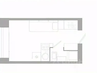 Продается студия, 18,7 м²