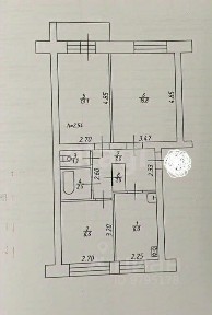 Продается 3-комн. квартира, 60 м²