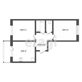 Продается 2-комн. квартира, 52 м²