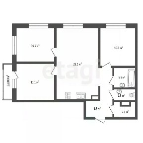 Продается 3-комн. квартира, 148,8 м²
