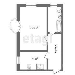 Продается 1-комн. квартира, 43 м²