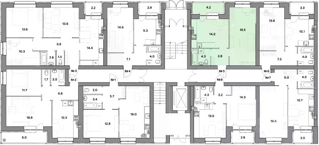 Продается 1-комн. квартира, 45,8 м²