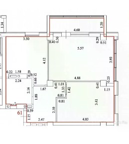 Продается 2-комн. квартира, 66,8 м²