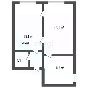 Продается 2-комн. квартира, 40,4 м²